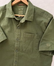 Camicia deserto Topo Designs manica corta grande verde bottone biologico escursionismo outdoor