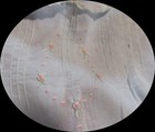 Vintage infant girl blue batiste Made in Phillipines Dainty pintucks tiny roses  — photo 10