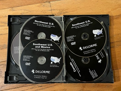 DeLorme Topo Nordamerika Version 10 10.0 GPS Windows 7 Vista XP 7 Discs LESEN - Bild 6 von 7
