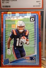 2025 Donruss Optic Preview Kyle Williams RC Patriots Red Pandora SP #327 NM-MT
