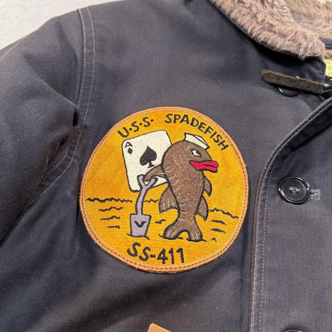 Buzz Rickson's N-1 Deck Jacket Patch Custom M Vin… - image 2