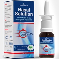 Iodine Nasal Spray - Nose Spray for Humans - Cleanses Refreshes Nasal Passa...