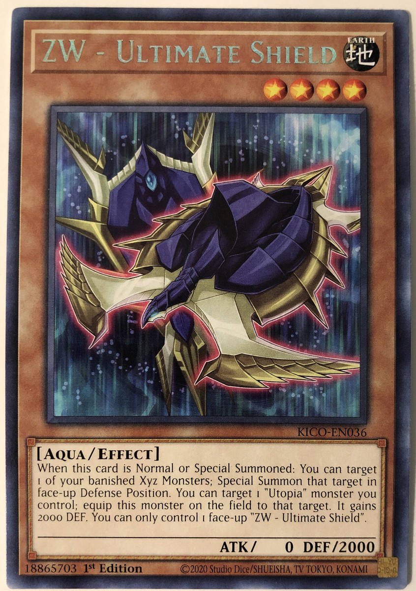 Yugioh King's Court KICO-EN036 ZW - Ultimate Shield Rare NM/M | eBay