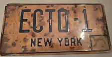 Ghostbusters: Afterlife | ECTO-1 | Metal Stamped Replica Prop License Plate
