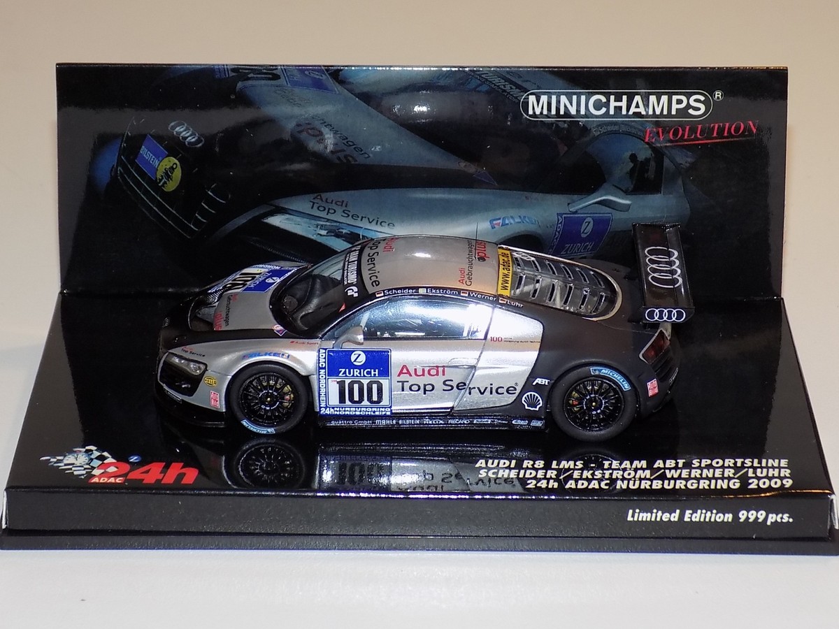 1/43 Minichamps Audi R8 LMS car #100 24 Hours ADAC Nurburgring
