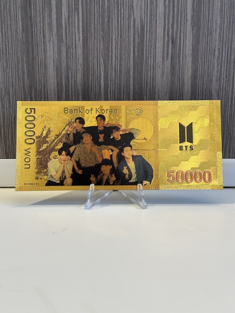 Jimin - BTS 24k South Korean Won Gold Note | eBay