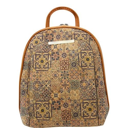 Damen Mehrfarbig Rucksack Tasche Damen Kork Rucksack Schulter Handtasche YGC2121 - Bild 11 von 24