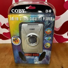 Coby Am/Fm Stereo Cassette Player New