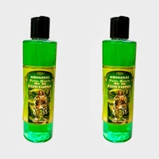 2PACK- Santa Muerte De La Fortuna Agua Espiritual Para Limpias Baños Dinero 8 oz