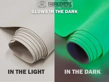 Vinyl Upholstery Glow In The Dark Polyurethane Faux Leather Fabric 54" (BTY)