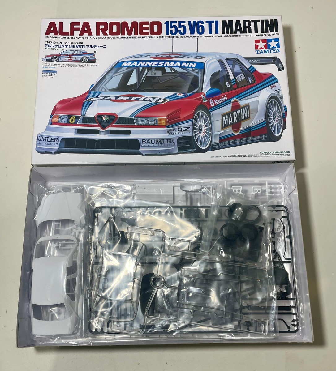 TAMIYA 24176 1/24 Scale Kit ALFA ROMEO 155 V6 TI MARTINI | eBay