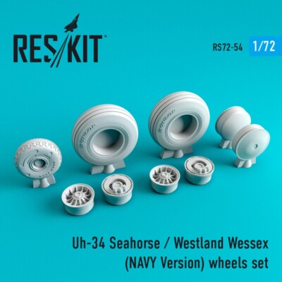 1/72 Reskit RS72-0054 Uh-34 Seahorse/Westland Wessex (NAVY Version) Wheels Set