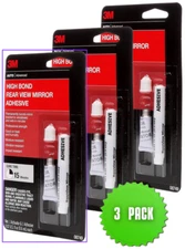 3M High-Bond Rear View Mirror Adhesive 0.02 fl.oz. - 3 PACK