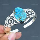 Womens day Deal Natural Tibetan Turquoise Ethnic Bangle Bracelet Sterling Silver