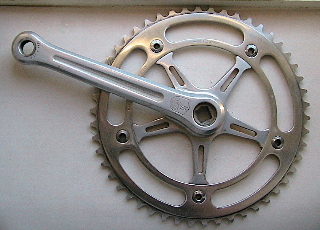MILLED CAMPAGNOLO 170MM RIGHT PISTA TRACK ARM WITH 3 CHAINRI