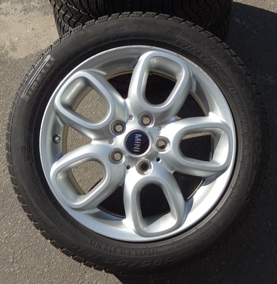 4 MINI Winterräder Loop Spoke 494 Mini F55 F56 F57 195/55 R16 87H 6855103 RDCI ! - Bild 2 von 4