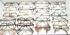 SET of 22 VINTAGE AVIATOR EYEGLASSES FRAMES sport eyewear bulk lot plastic S382