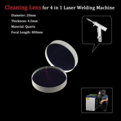 D20mm F800 F150 T4.5 Focus Lens for 4in1 Fiber Laser Welding Cleaning Machine
