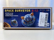 Vintage Style Space Ship/Flying Saucer Tin Toy Set in Original Box