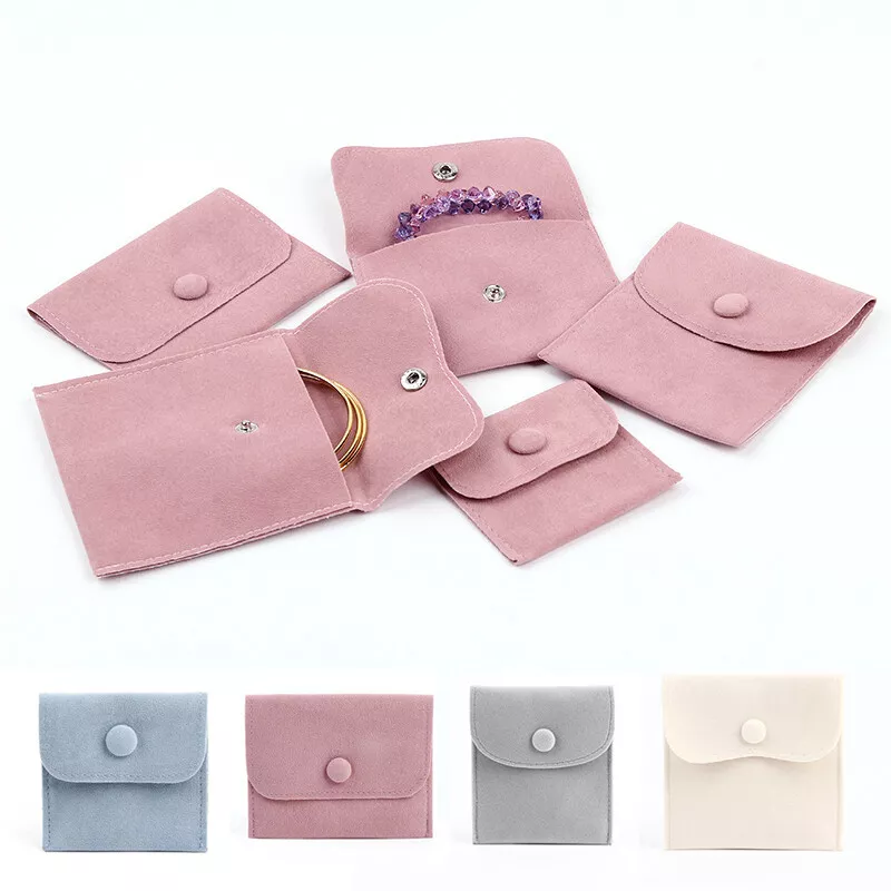 Jewelry Pouch Snap Bags Small Velvet Gift Bags Storage for Wedding Party