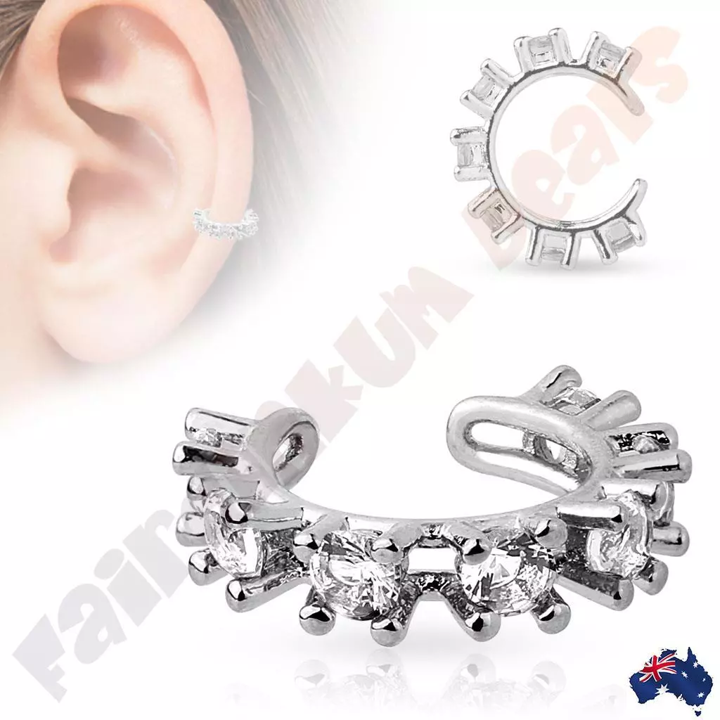 Ear 2024 cuff zirconia