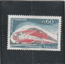 L477 FRANCE TIMBRE Y&T N° 1802 de 1974-75 " Turbotrain TGV 001 " Oblitéré