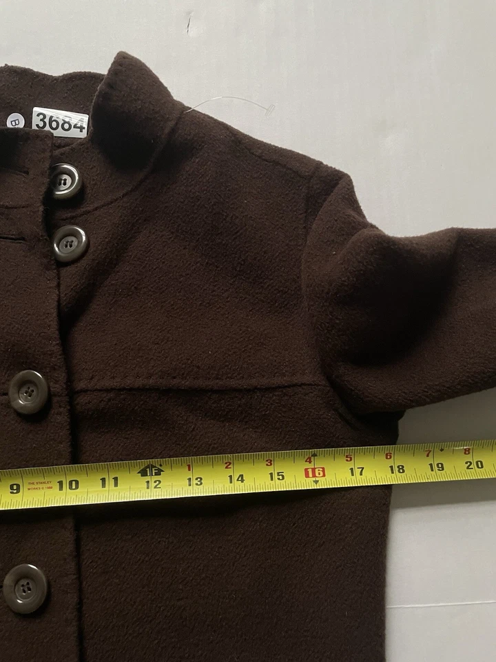 Charter Club Suéter Mujer 2P Marrón Chocolate Lana Hervida Chaqueta Larga Foto 2 de 4