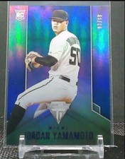 2020 Panini Chronicles Jordan Yamamoto Titanium Blue /99 Marlins