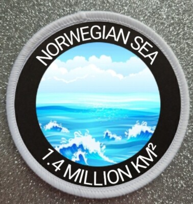 3'' Norwegisches Meer Eisen/Aufnähen Sublimation Patch Abzeichen 