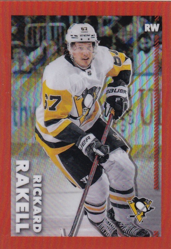 2022-23 Topps Chrome NHL Sticker #385 Rickard Rakell SP ORANGE  /25 MADE