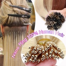 THICK Loop Micro Tip Nano Ring Double Drawn 100 Remy Human Hair Extensions 1G