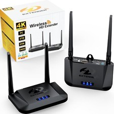 Wireless HDMI Transmitter and Receiver 4K 30HZ, 1000 FT, HDMI Loop-Out IR Extend