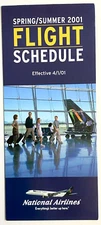 National Airlines Timetable Effective April 1, 2001