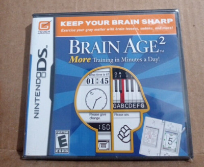Brain Age 2: More Training in Minutes a Day --Nintendo DS-- NEW