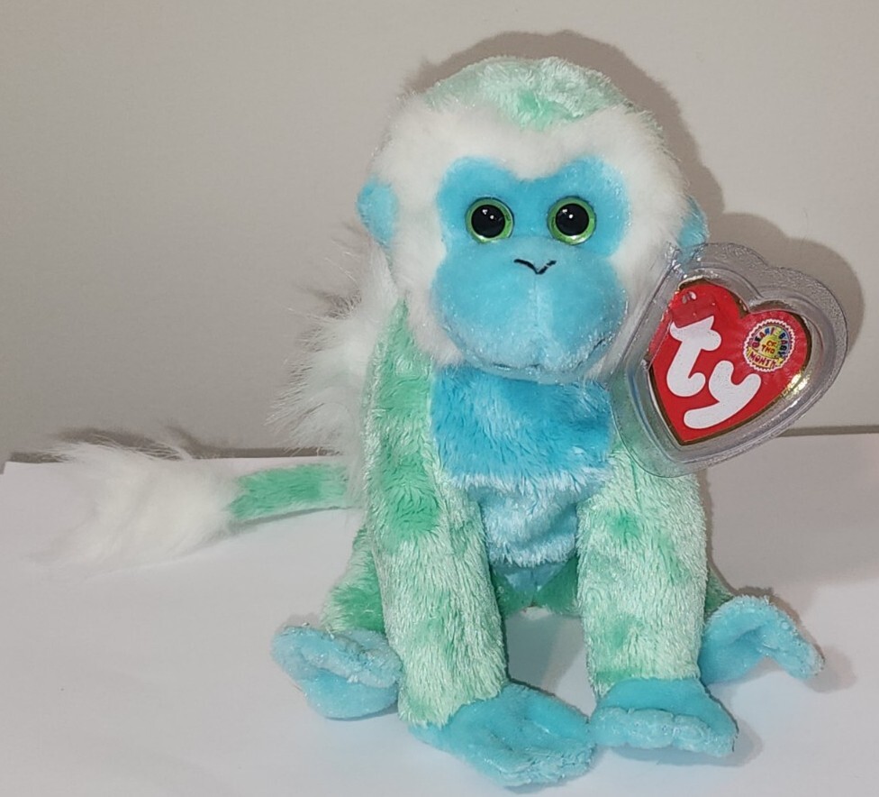 Ty Beanie Baby ZOOMER the Monkey (BBOM February 2006) MWMTs