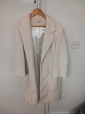 Joanna Hope Women's Cream Wool Coat Uk 22