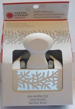 Martha Stewart PINE NEEDLE TRIM punch NEW Deep edge punch Christmas tree Winter