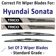 Wiper Blades 2-Pack Standard Wipers - fit 2011+ Hyundai Sonata - 30260/180
