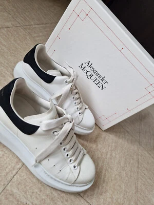 ALEXANDER McQUEEN Taille EU38 -Sneakers Oversize Blanc / Noir 553770WHGP79061 - Photo 1/4