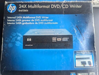 HP 24X Multiformat DVD Writer, HP dvd 1260i Internal SATA DVD Writer Open Box