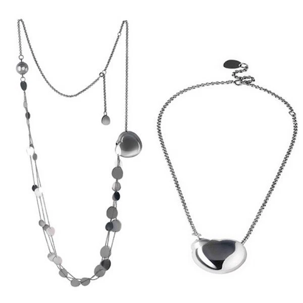 Collares y colgantes de bisutería Breil color principal plata de acero inoxidable