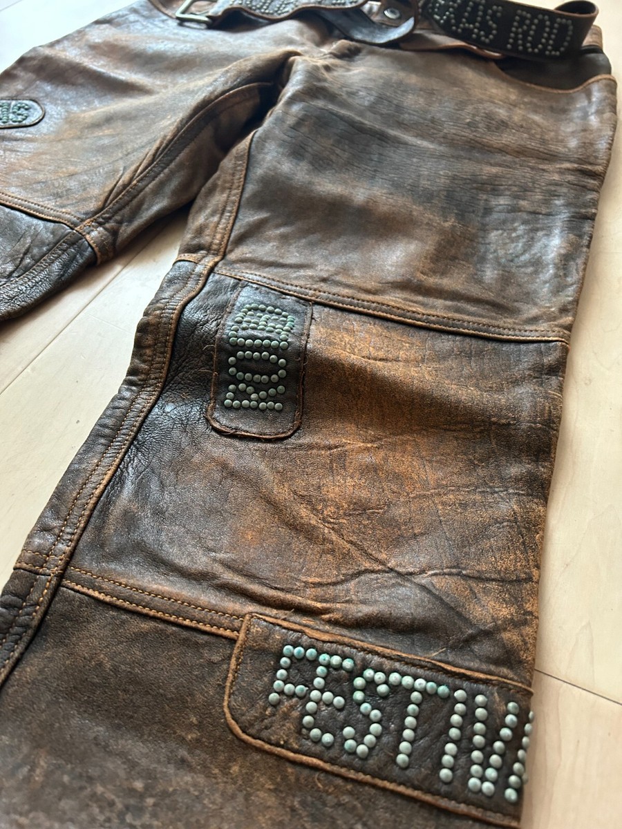 Dolce & Gabbana mens leather pants 90's collection, very