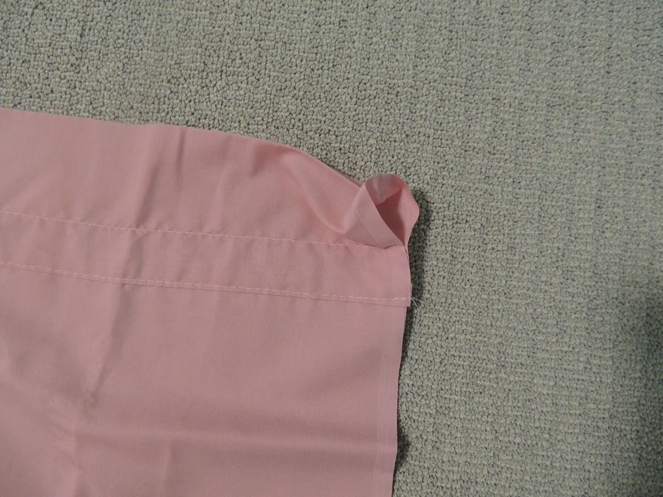 Shabby Chic DARK Pink Valance Hostess Vintage SOLID Window Curtain 60 X 14 INCH - Image 3 of 4