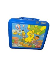 Sesame Street Vintage 80s Lunch Box Blue Big Bird Bert Ernie Bag Child