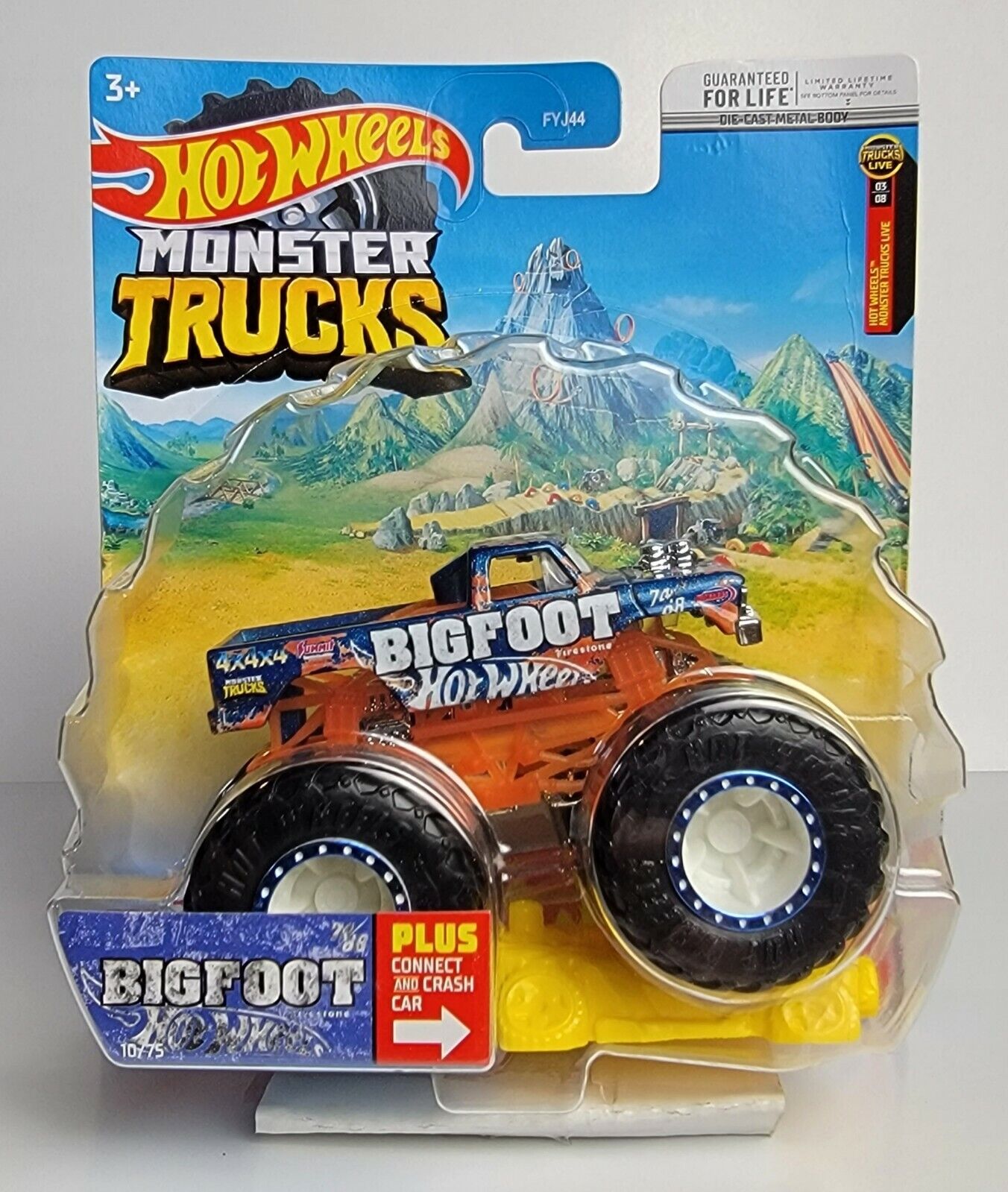 Hot Wheels Car Monster Trucks Big Foot Connect And Crash Car Collector  Edition Metal Diecast Model Cars Kids Toys Gift