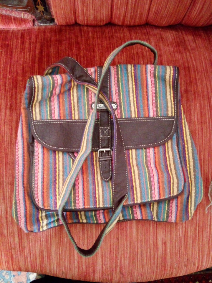 Bolso Mensajero Unionbay Vintage Boho Rayas Multicolor  Foto 3 de 4