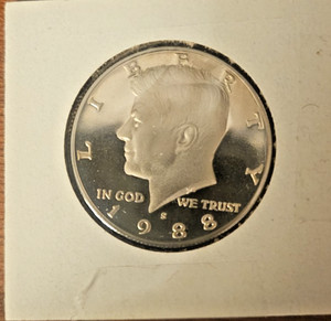 1988 -S Proof Kennedy Half Dollar!