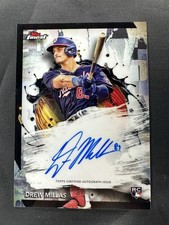 2024 Topps Finest Drew Millas Rookie On Card Auto #FA-DM Washington Nationals RC
