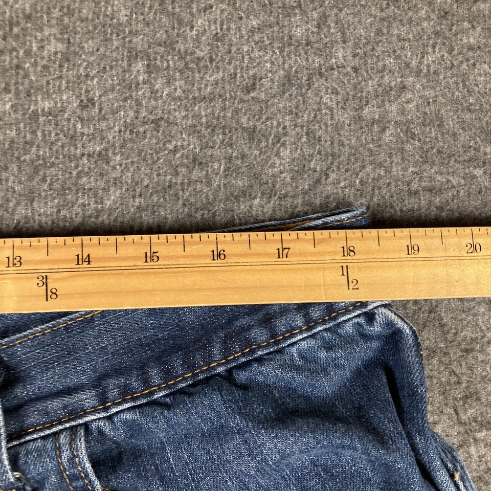 Shorts jeans masculino Y2K baggy 40 14" costura interna streetwear hiphop skatista - Imagem 4 de 4