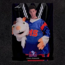 Chris Romano 2024 Leaf Blue Mountain State Pre-Production 1/1 Blue Acetate